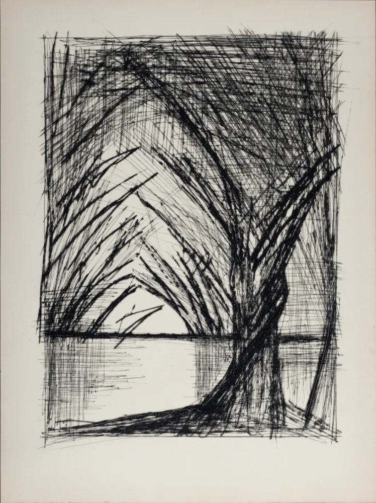 干刻版画 Buffet - Allée d'arbres, 1959