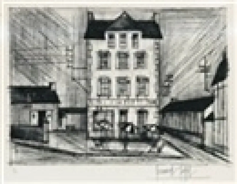干刻版画 Buffet - Hotel de la Poste