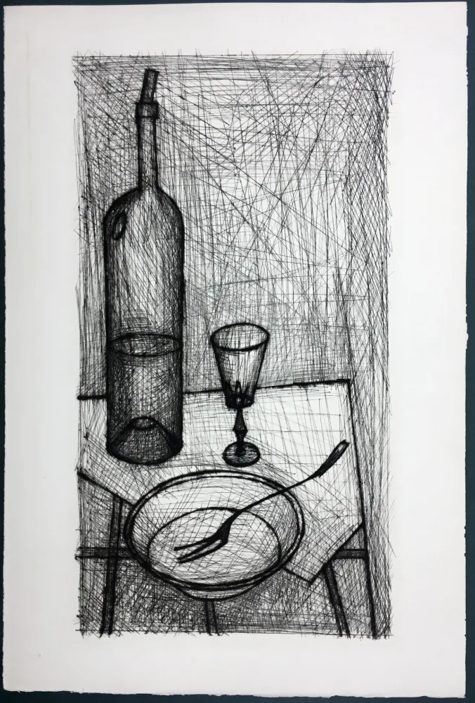 蚀刻版画 Buffet - Nature morte pour Recherche de la Purété (1953)
