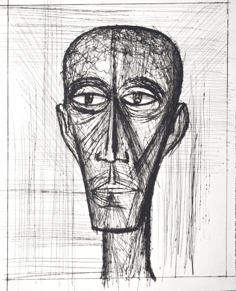 干刻版画 Buffet - Voyages fantastiques de Cyrano de Bergerac, 1958