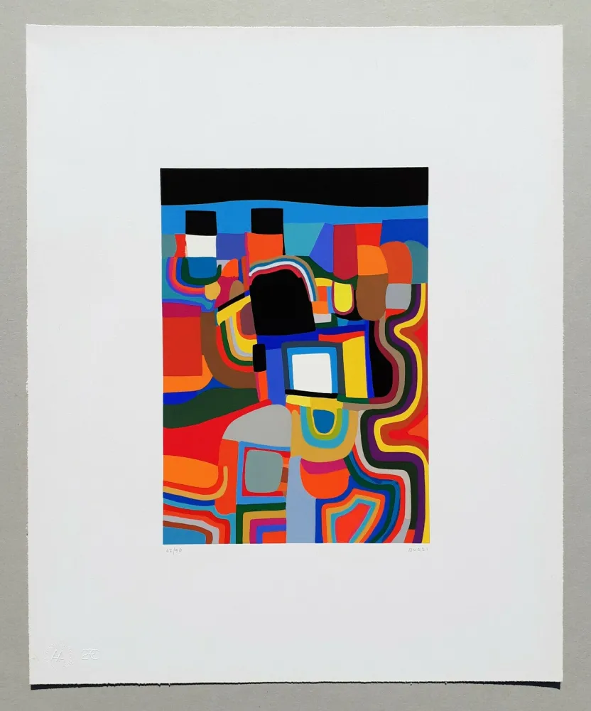 丝网印刷 Burri - Trittico E - Serigrafia 1-E