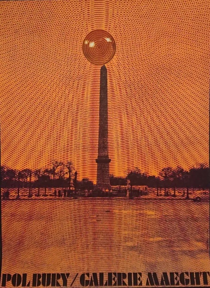 石版画 Bury - '' Cinétisation ''