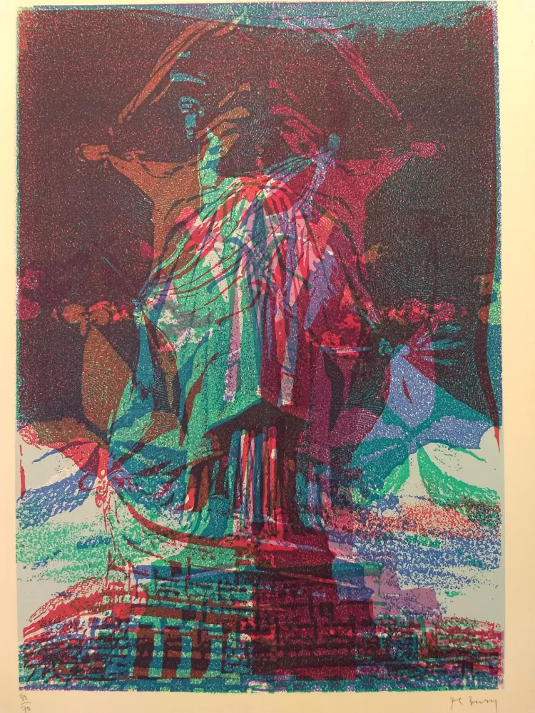 石版画 Bury - Liberty