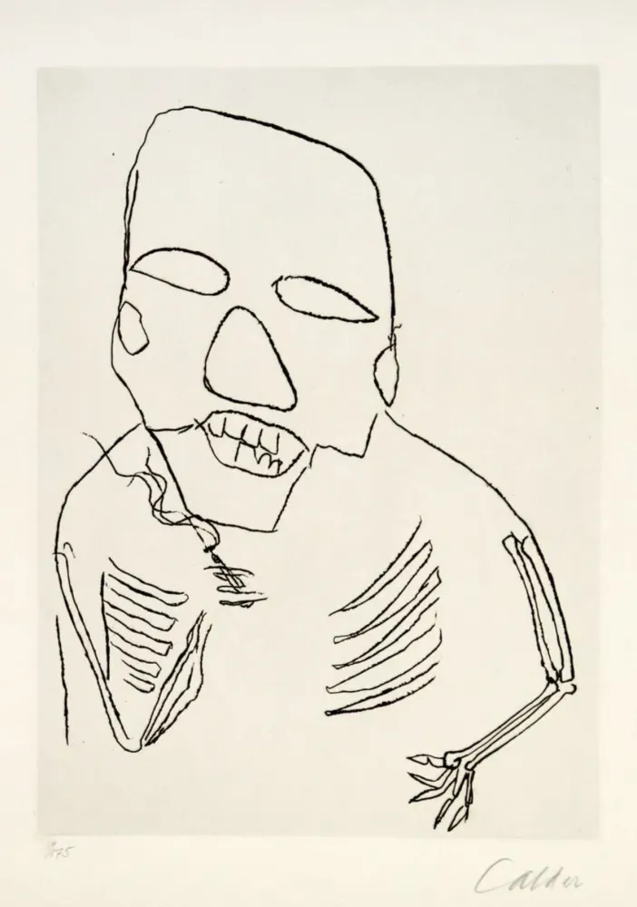 版画 Calder - Santa Claus I