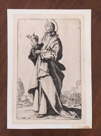 版画 Callot - St. John the Evangelist