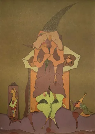 石版画 Camacho  - Cenizas