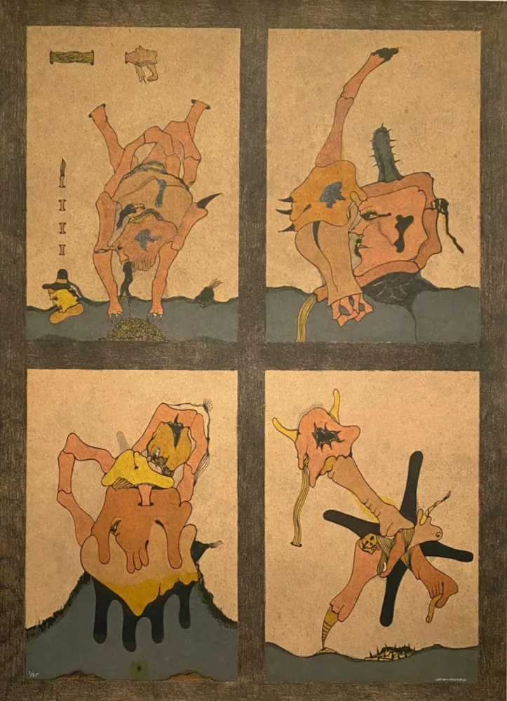 石版画 Camacho  - Cenizas