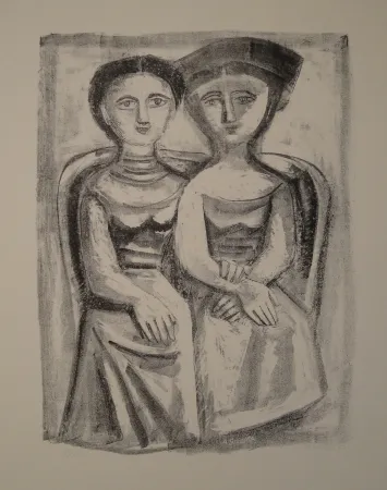 石版画 Campigli - A Giuditta