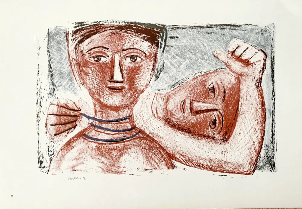 石版画 Campigli (After) - Amiche