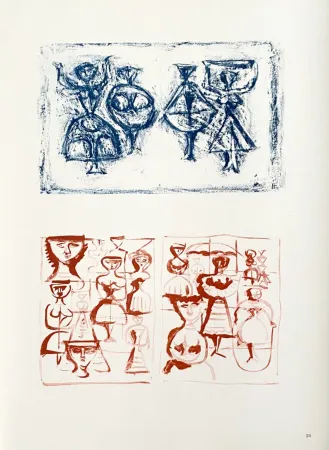 石版画 Campigli (After) - Ballerine