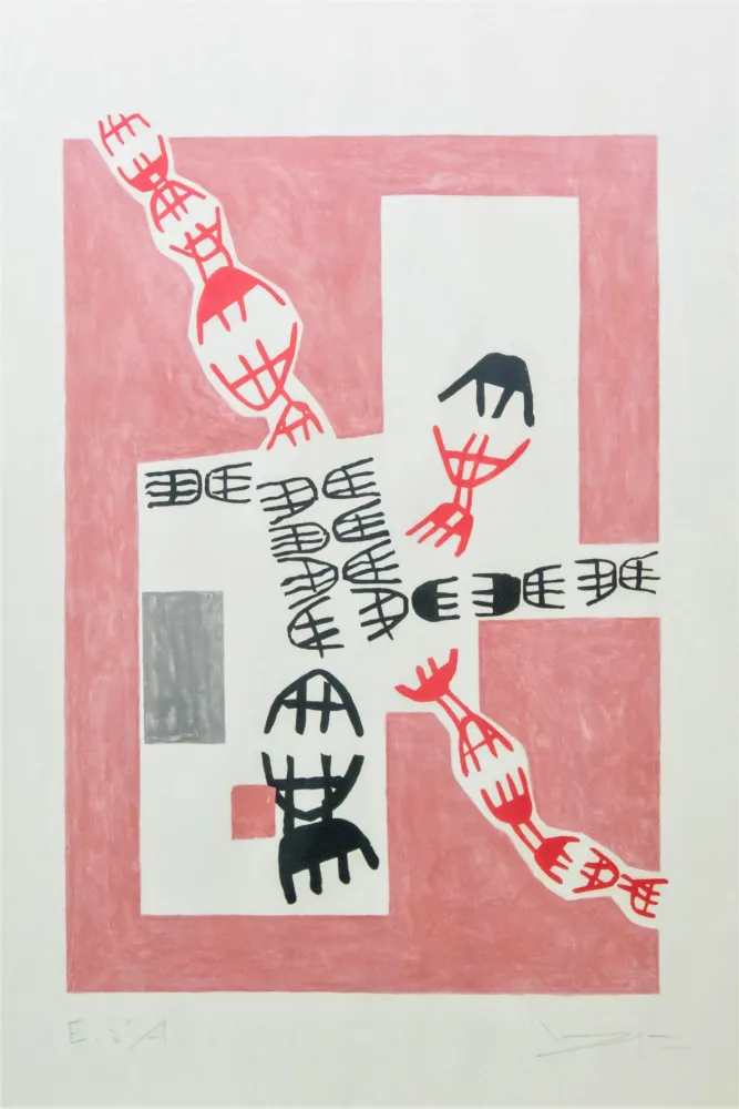 石版画 Capogrossi - Opale 7