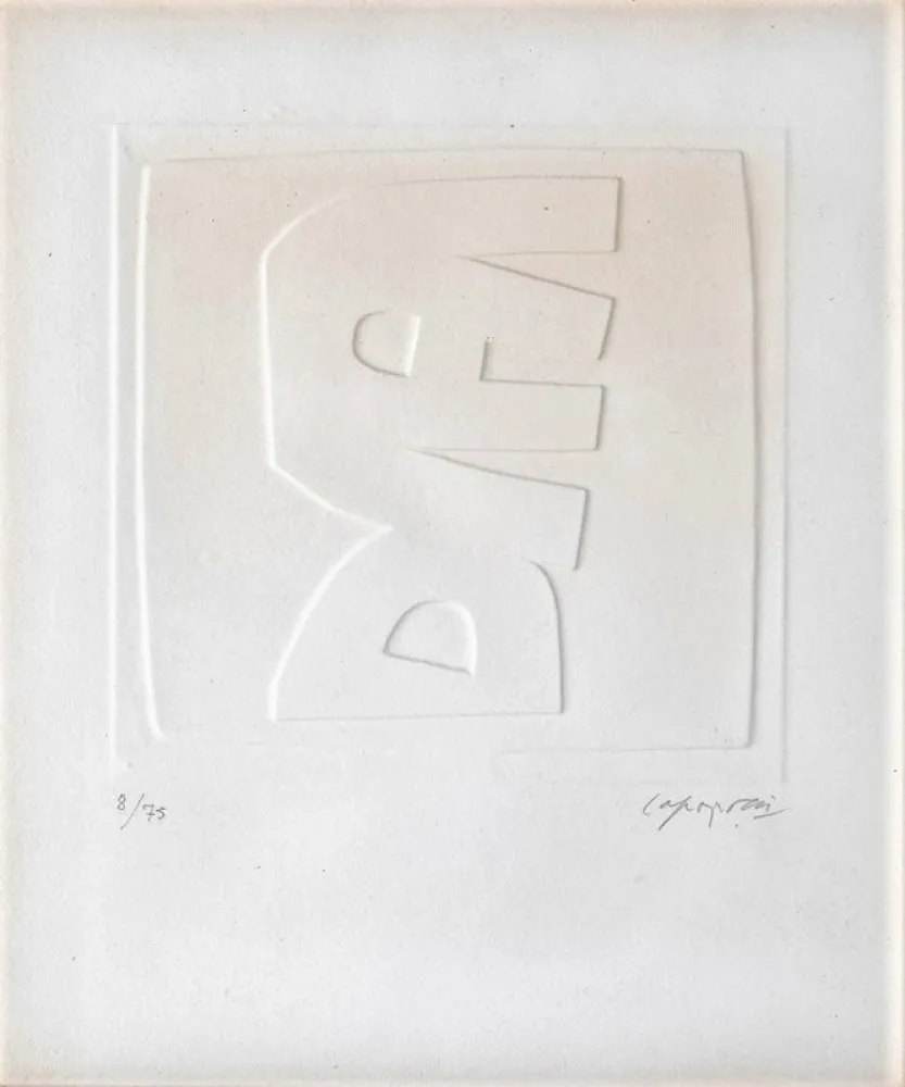 凸版印刷 Capogrossi - Rilievo bianco