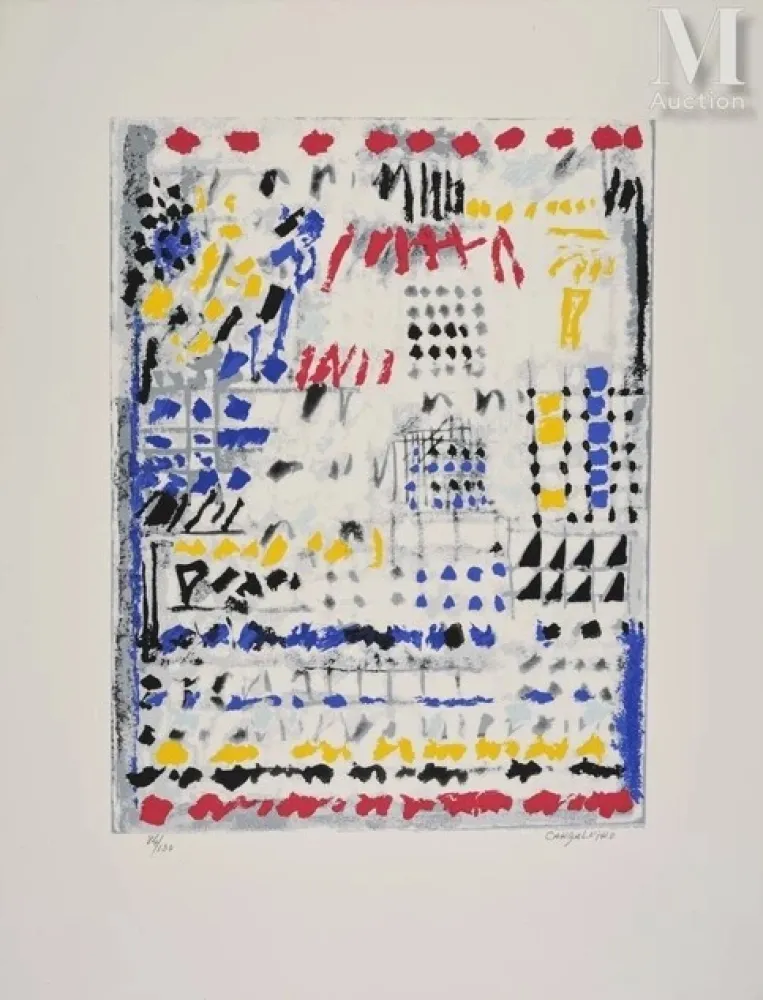 石版画 Cargaleiro - Orphée (1983)