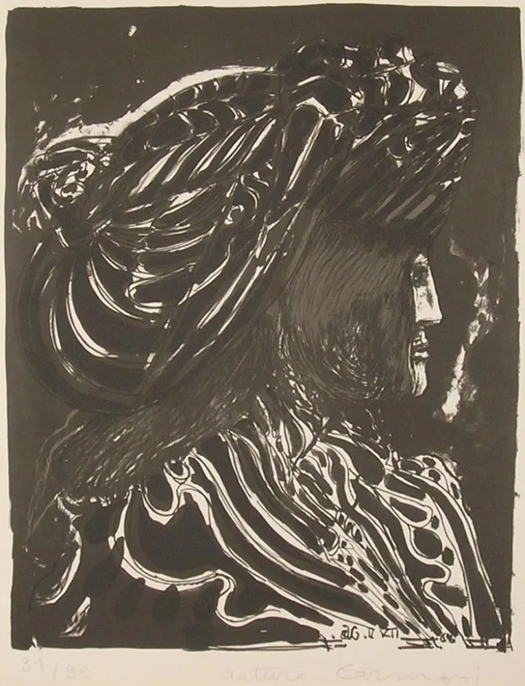 石版画 Carmassi - SENZA TITOLO