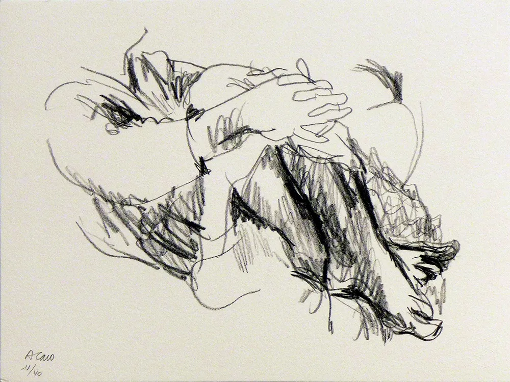 石版画 Caro - Untitled