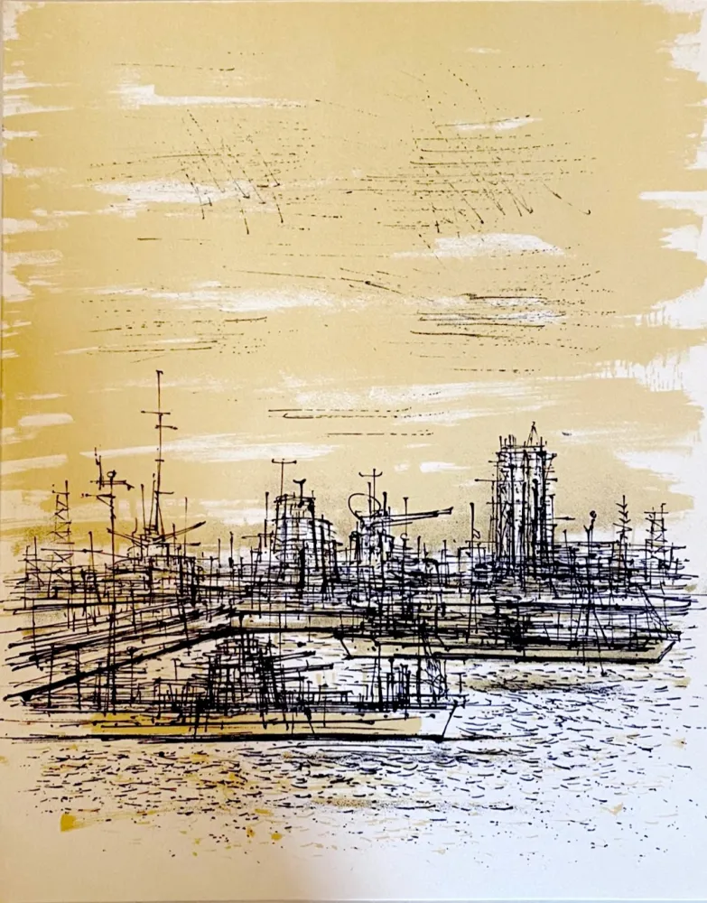 石版画 Carzou - Le radar