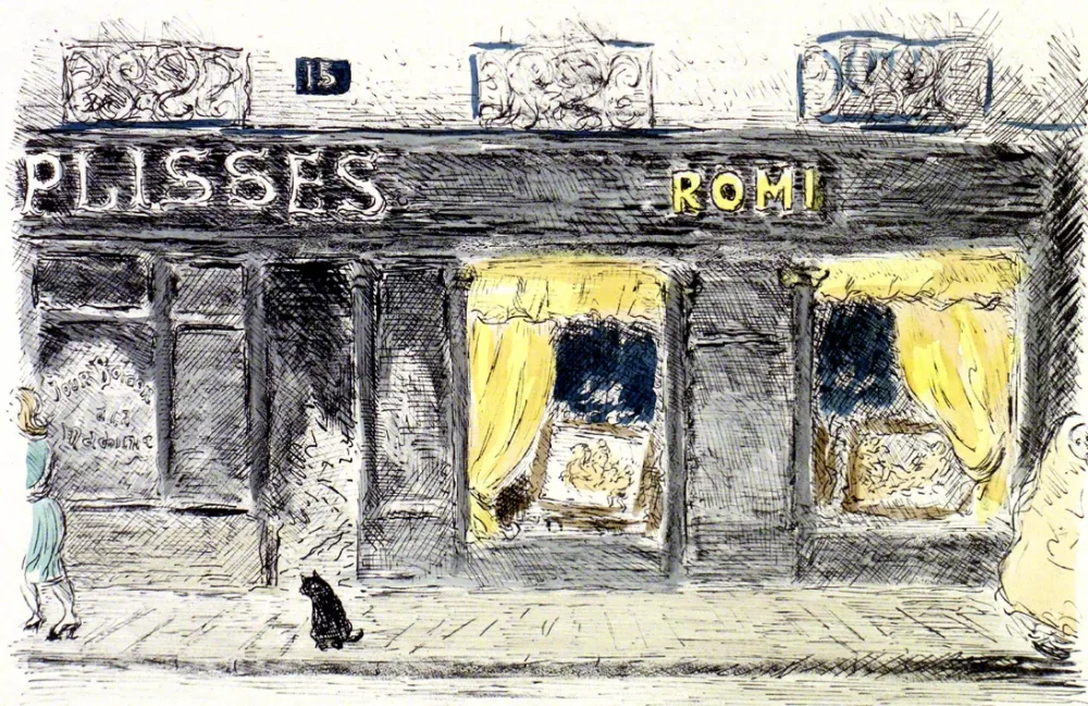 石版画 Cascella - 15 Rue de Seine-Paris