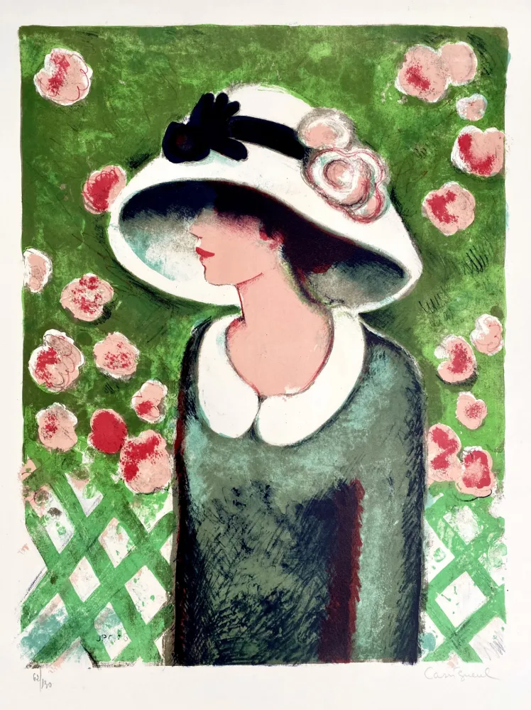 石版画 Cassigneul  - La Roseraie