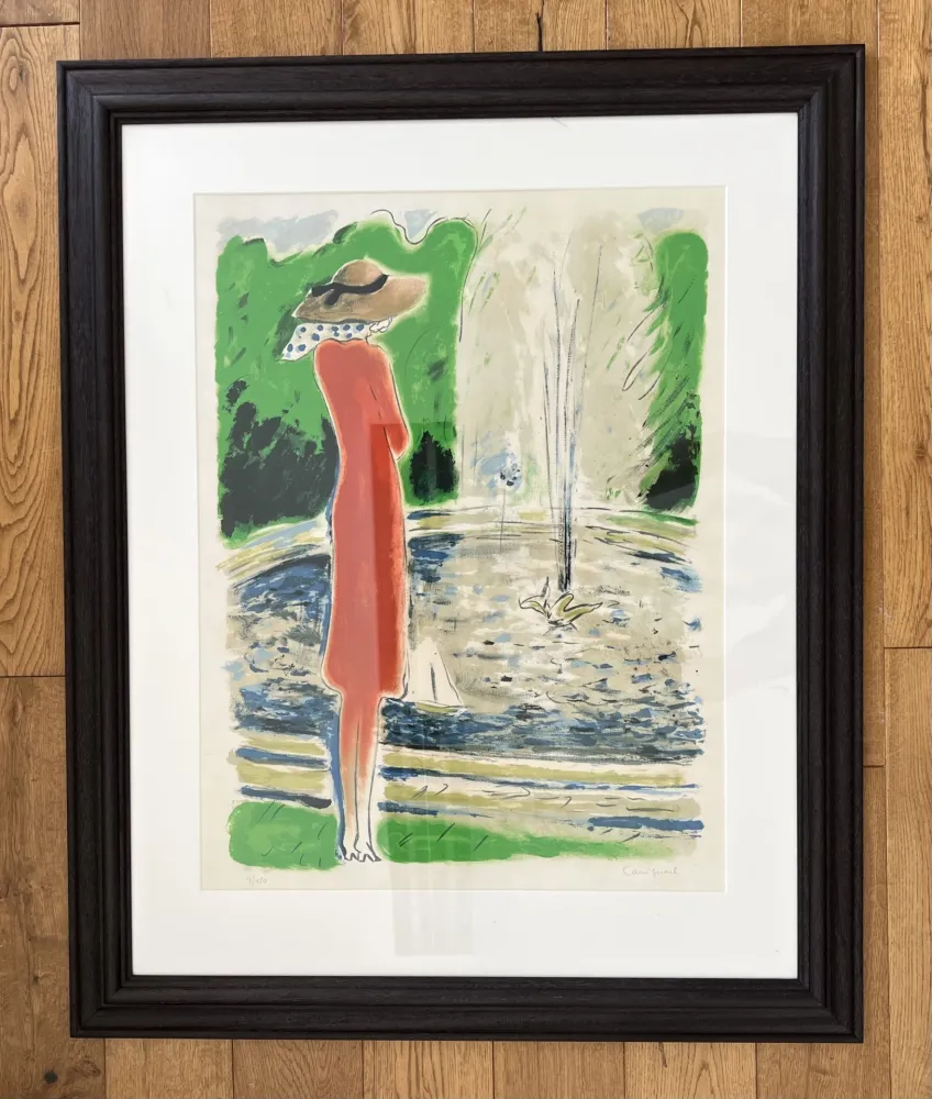 石版画 Cassigneul  - Le Jet d’eau