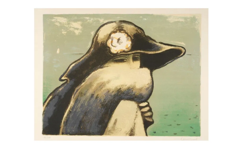 石版画 Cassigneul  - Le renard gris