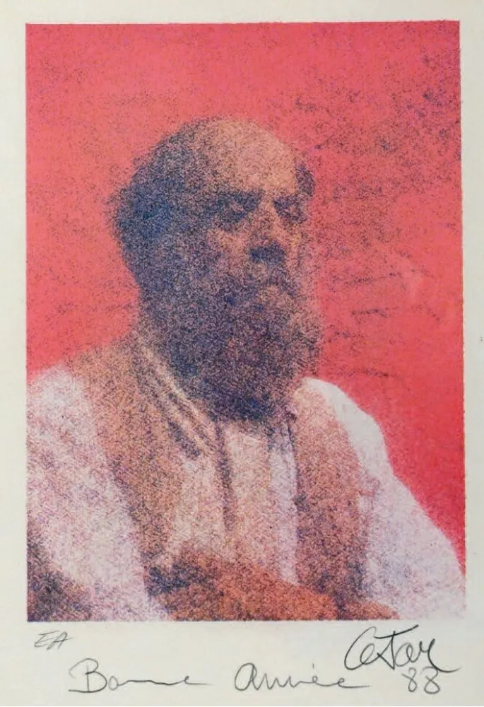 石版画 Cesar - Autoportrait