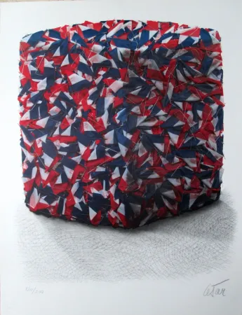 丝网印刷 Cesar - Compression des drapeaux francais