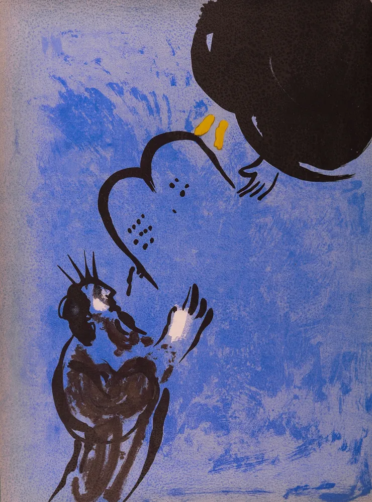 石版画 Chagall - La Bible : Moïse, 1956