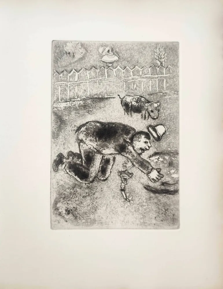 蚀刻版画 Chagall - Le Sept Péchés Capitaux
