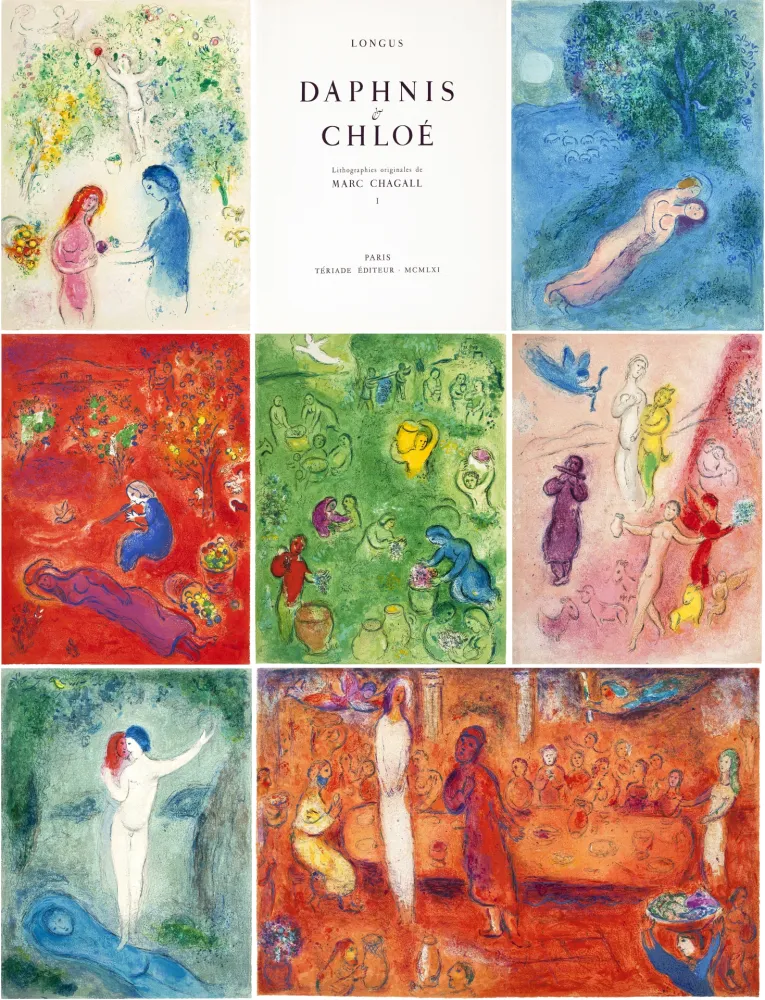 插图书 Chagall - Longus. DAPHNIS & CHLOÉ (Paris, Tériade, 1961)