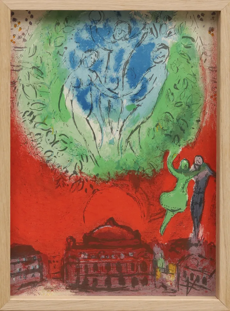 石版画 Chagall - L'Opéra de Paris
