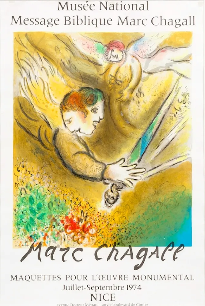 石版画 Chagall - Musée National, 1974