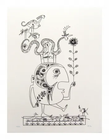 石版画 Chica - Hommage à Brauner