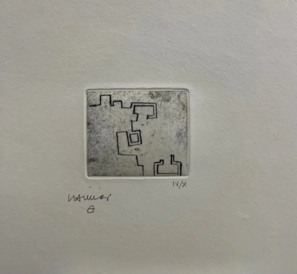 蚀刻版画 Chillida - Enda VII