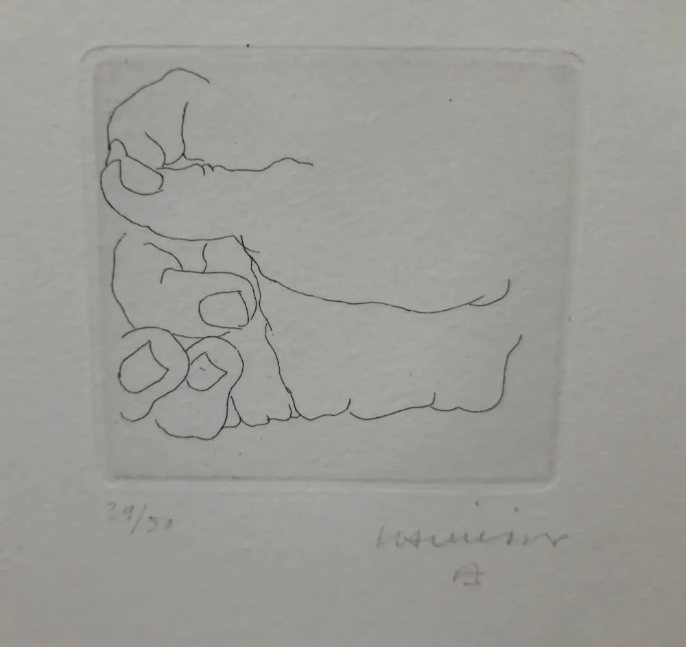干刻版画 Chillida - Esku V