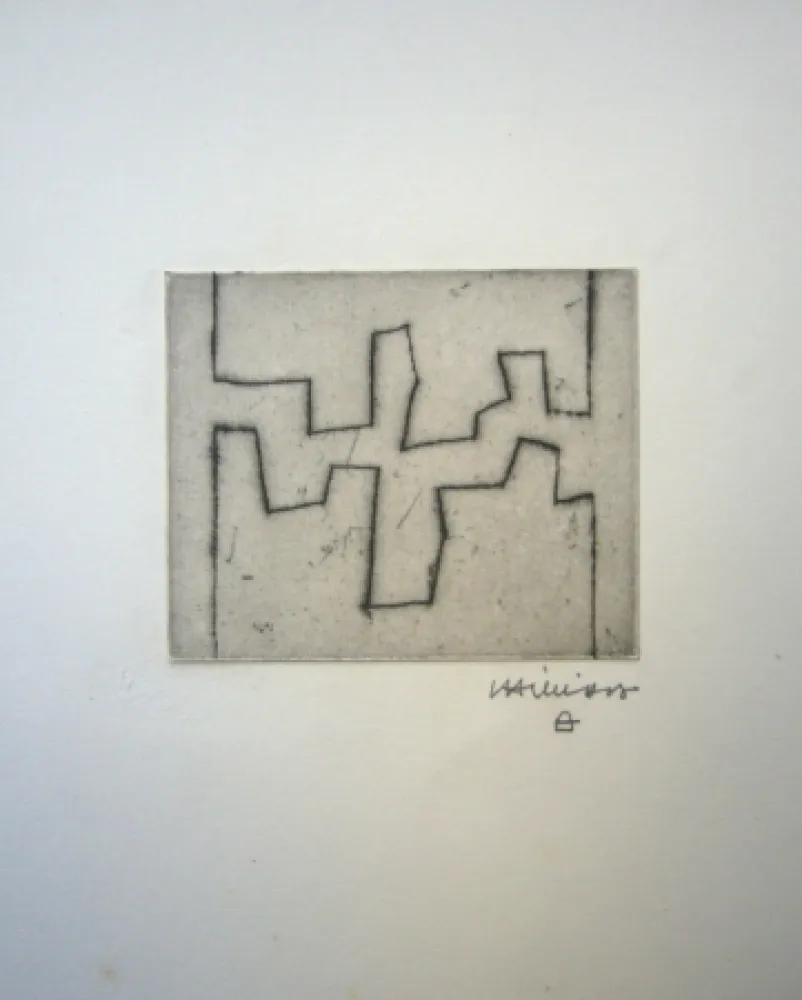 蚀刻版画 Chillida - Ze II