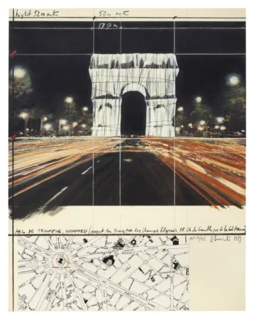 复数作品 Christo - Arc de Triomphe, Wrapped, Project for Paris
