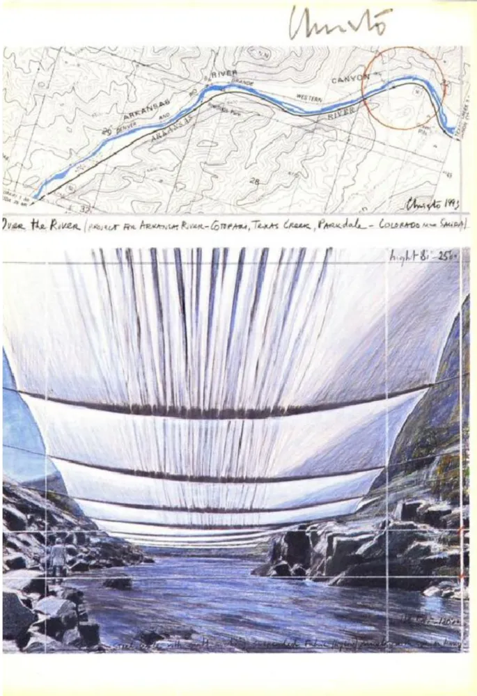 胶版印刷 Christo - Over The River Project IV