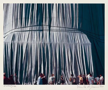 摄影 Christo - Reichstag Mappe II, Faltenwurf