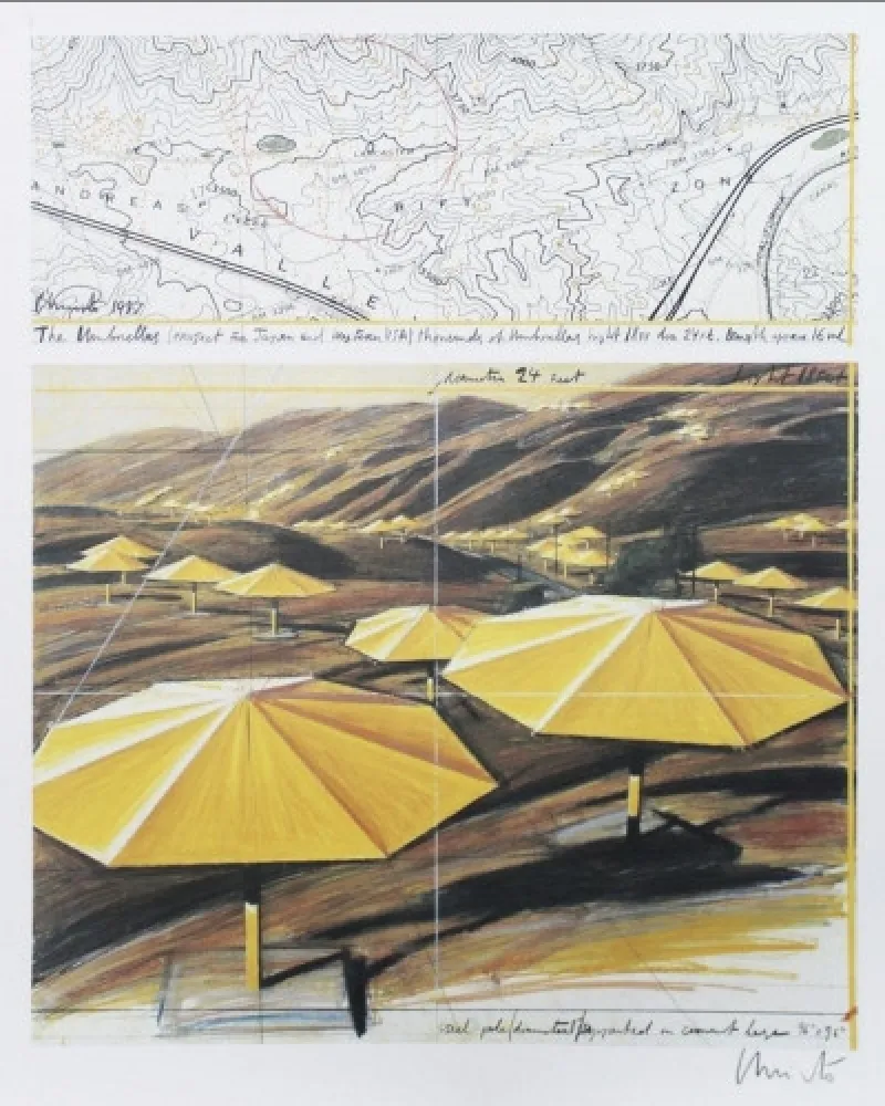 复数作品 Christo - The Umbrellas
