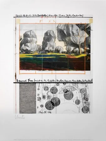 胶版印刷 Christo - Wrapped Trees