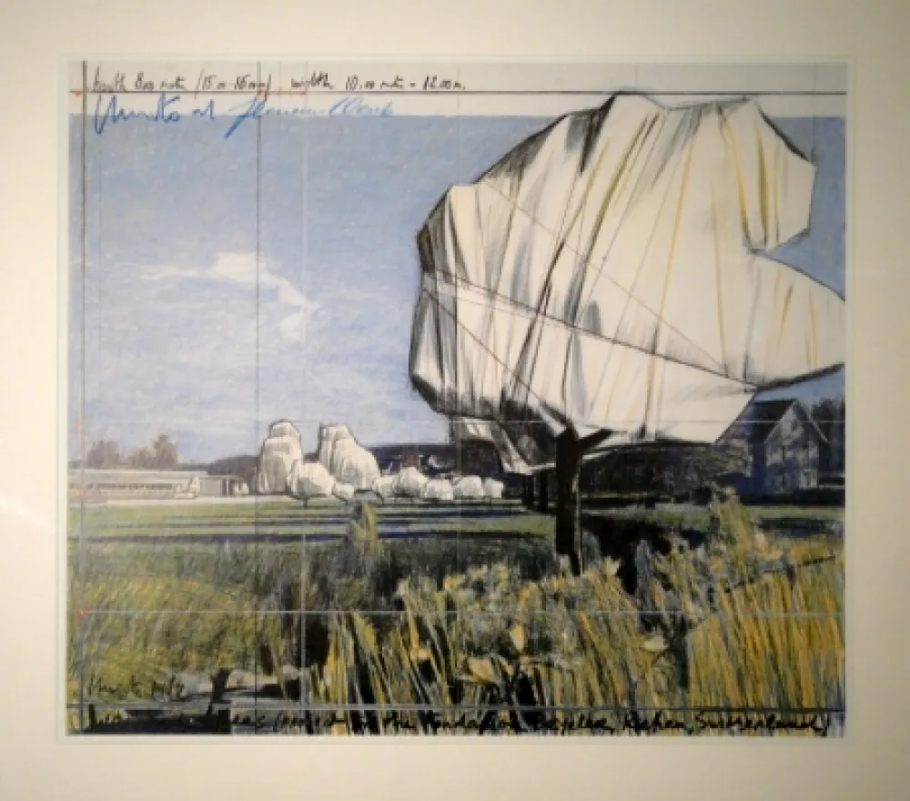 胶版印刷 Christo - Wrapped Trees (Project for the Fondation Beyeler, Riehen, Switzerland)