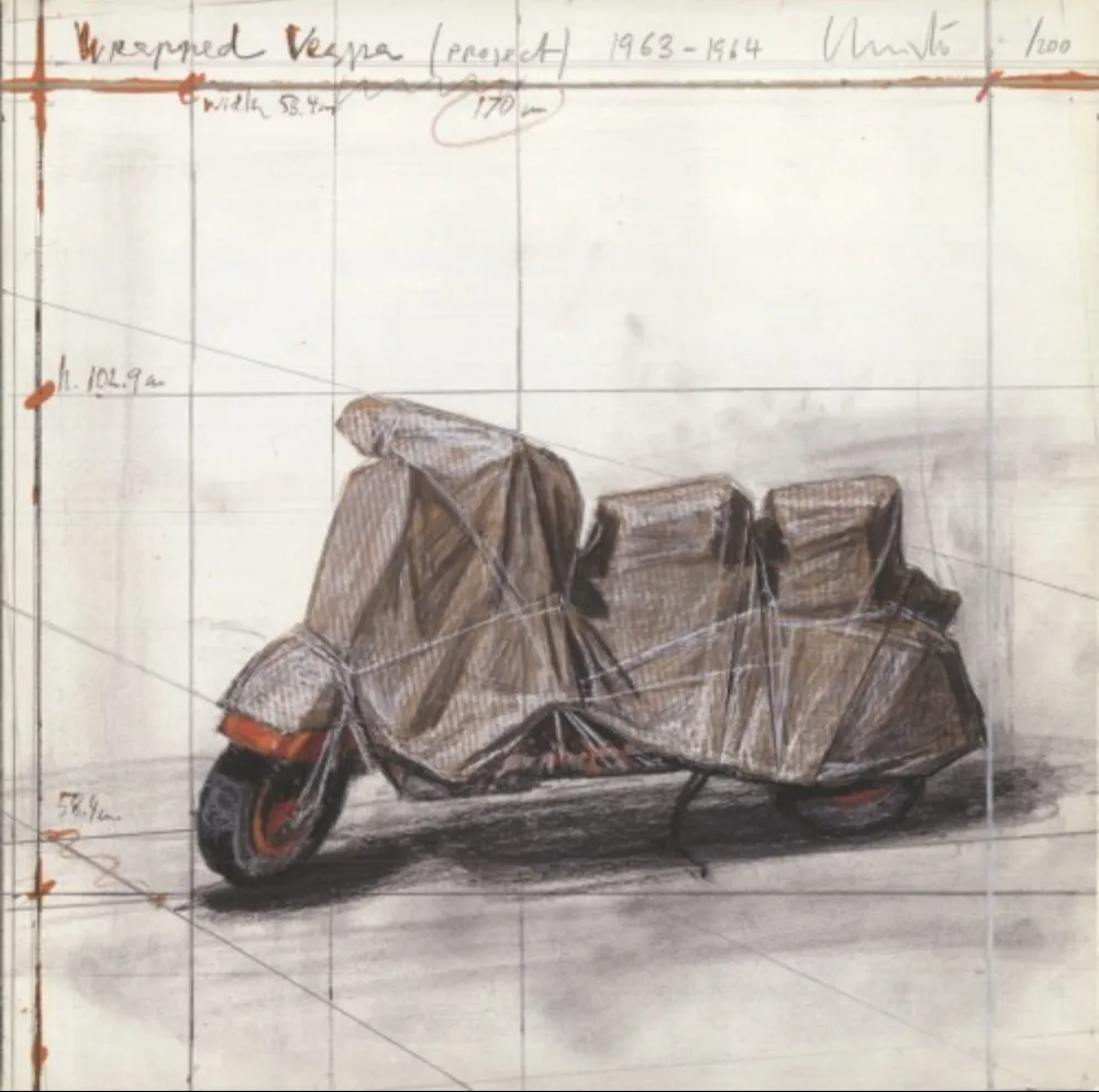 复数作品 Christo - Wrapped Vespa