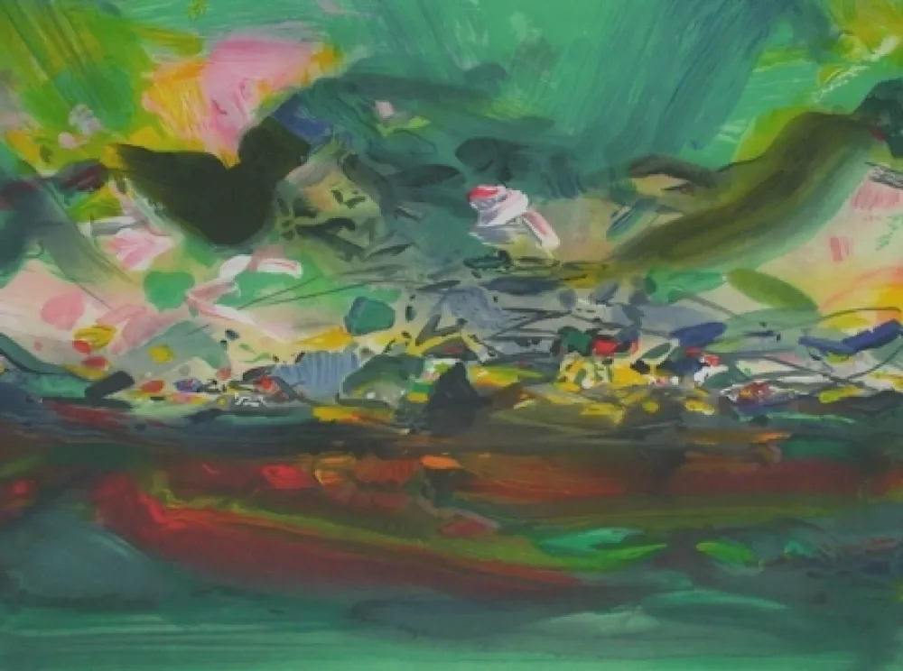 石版画 Chu Teh Chun  - Composition