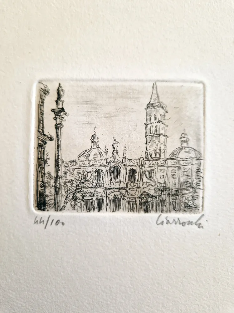 蚀刻版画 Ciarrocchi - Santa Maria Maggiore