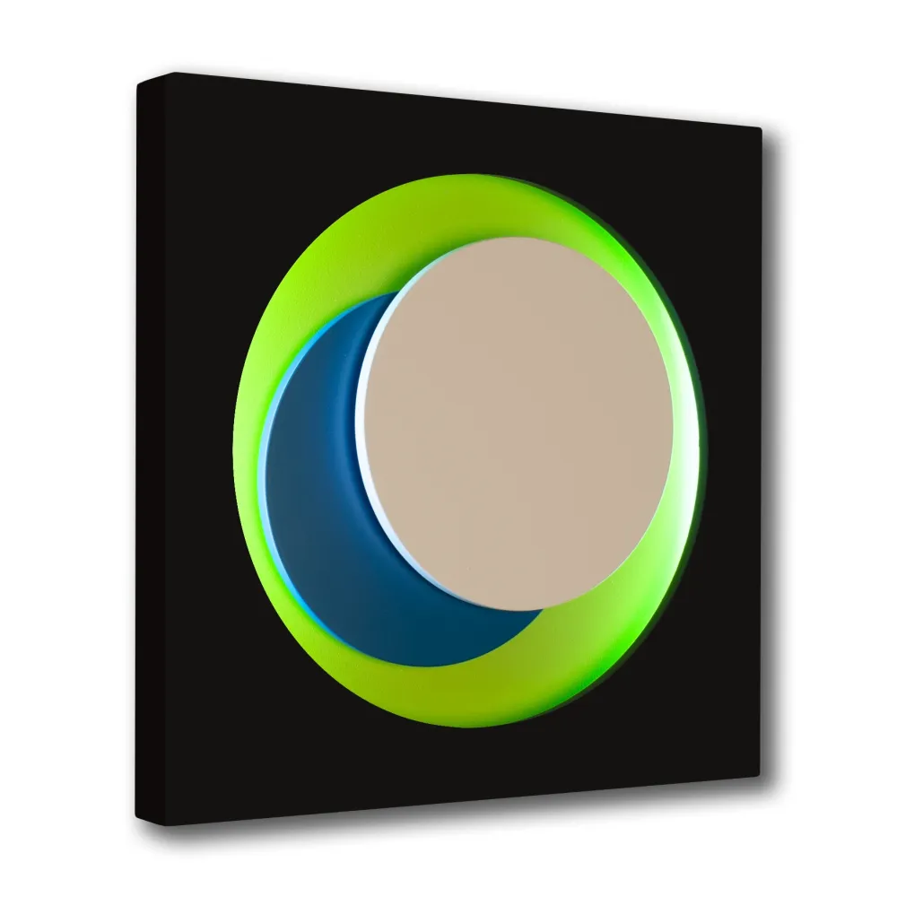 木刻 Claisse - Cercle Noir et Vert