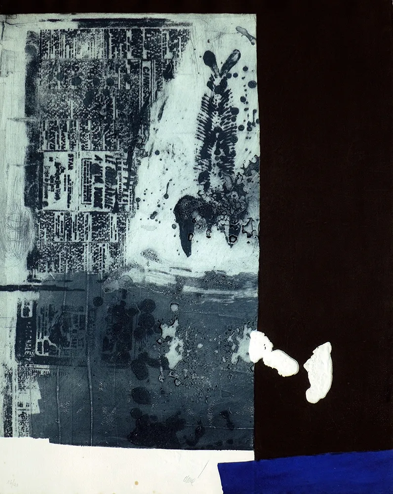 金刚砂版画 Clavé - Arete et flan de journal