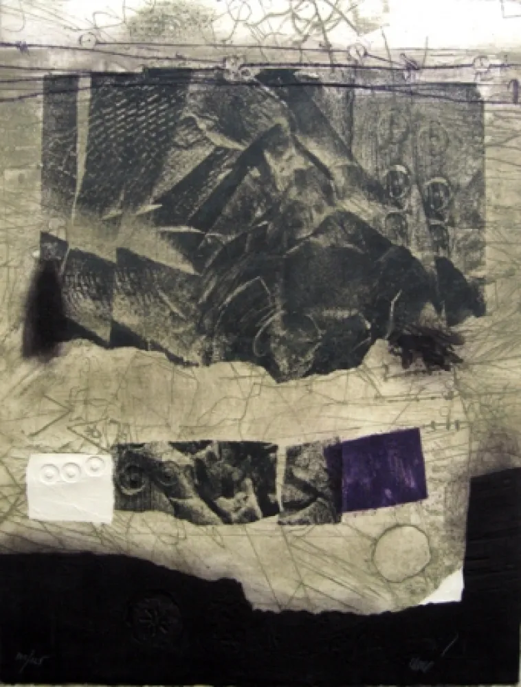 版画 Clavé - Composition