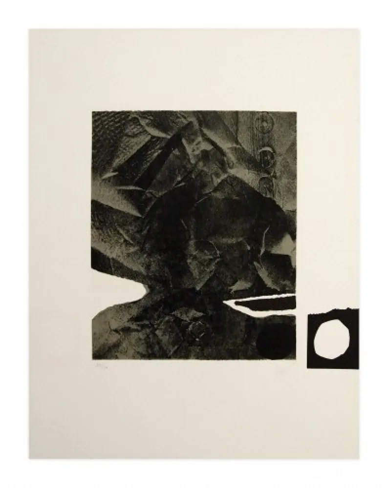 石版画 Clavé - Papier froissé