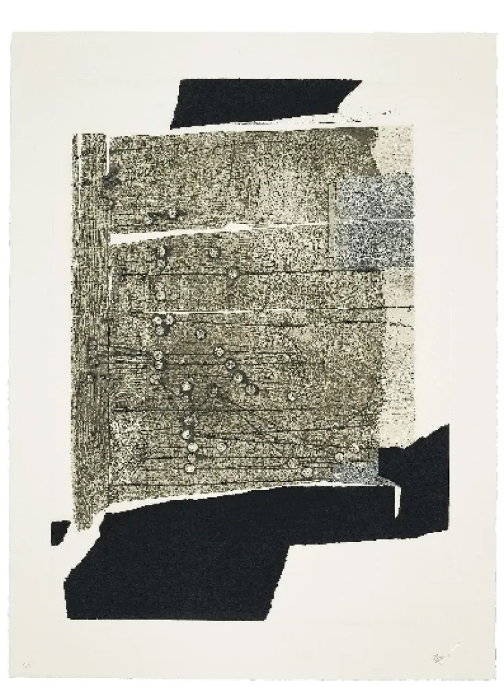 版画 Clavé - Xinxetes sobre fusta