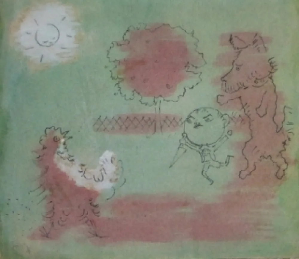 石版画 Cocteau - Drôle de ménage